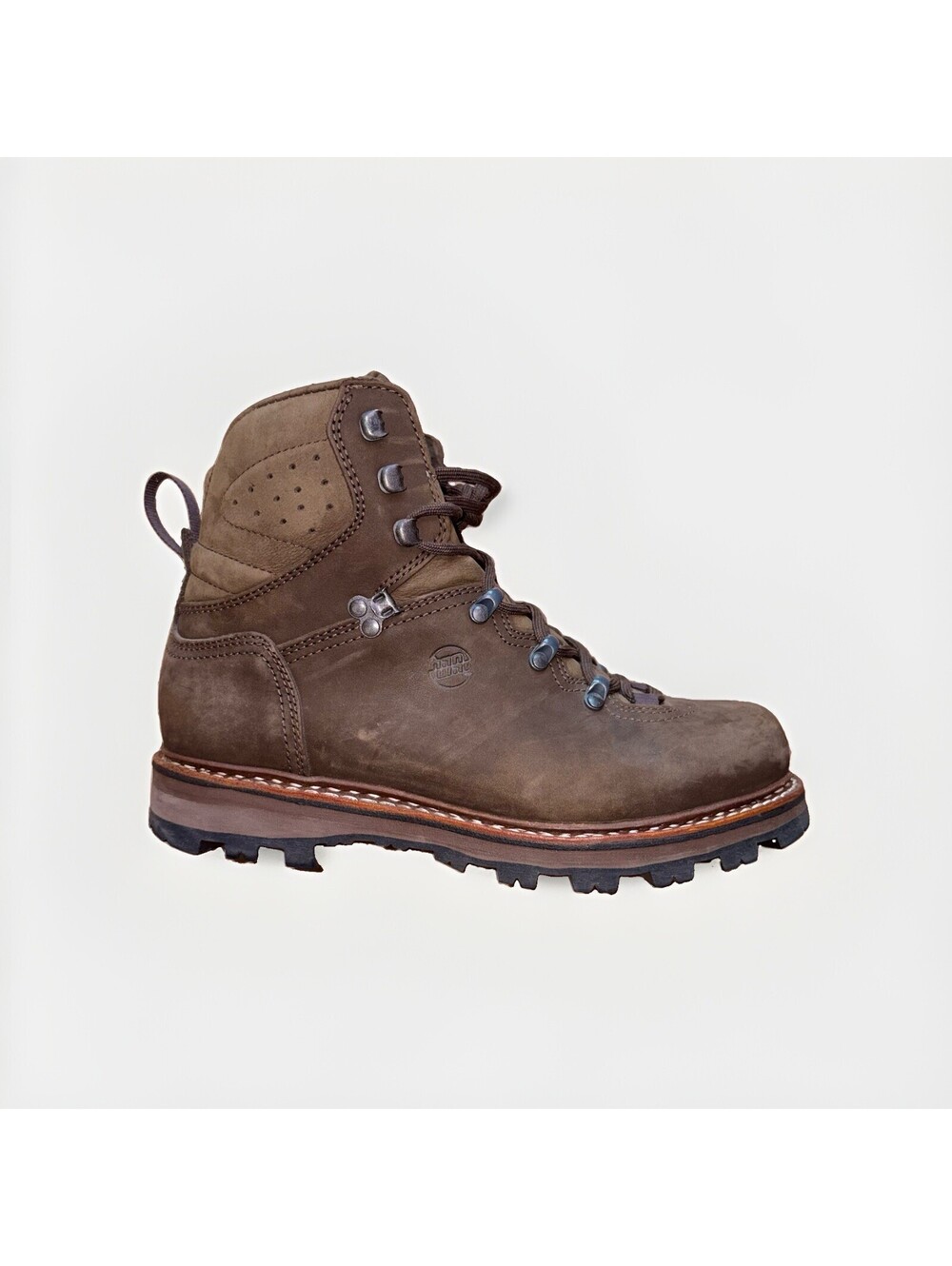 Hanwag Bergler Leather Hiking Boots Men’s 8.5 Brown Vibram Outdoor Shoes